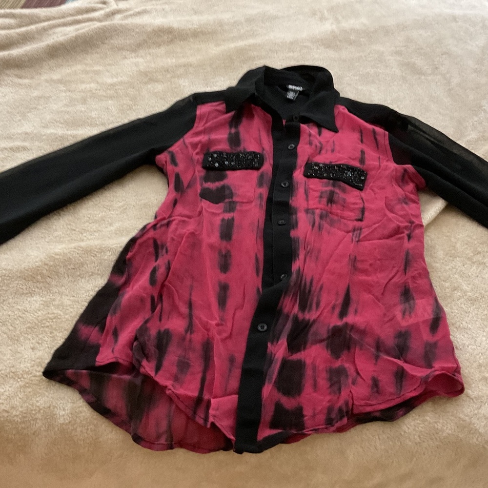 Buffalo David Bitton  sheer blouse